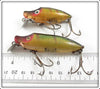 Heddon Perch River Runt & Midget River Runt Pair