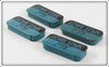 Ideal Split Shot Tin Lot Of Four