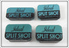 Vintage Ideal Split Shot Tin Lot Of Four