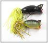 Arbogast Spinning Jitterbug In Box & Black Jitterbug Pair
