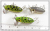 Arbogast Shad & Frog Jitterbug Lot Of Three