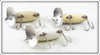 Arbogast Shad & Frog Jitterbug Lot Of Three