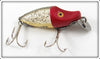 Vintage Heddon Red Head Flitter Midget River Runt Lure