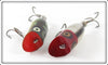 Heddon Bullfrog & Red Head Shiner Tiny Lucky 13 Pair