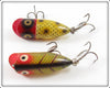 Heddon Red Head Frog Scale & Perch Tiny Lucky 13 Pair
