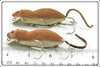 Heddon Brown Meadow Mouse Pair