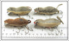 Heddon Grey & Brown Meadow Mouse Lot Of Four