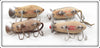 Heddon Grey & Brown Meadow Mouse Lot Of Four