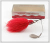 Vintage W. J. Jamison Red Twin Spinners Lure In Box