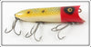Vintage Heddon Red Head Frog Scale Lucky 13 Lure