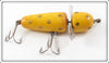 Vintage Pflueger Yellow Gold Spots Globe Lure