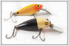 Vintage Wood Mfg Co Deep R Doodle & Spot Tail Lure Pair