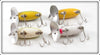 Arbogast Perch, Yellow, Frog & Coachdog Jitterbug Lot Of Four