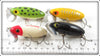 Arbogast Frog, Yellow, Red Head & Black Jitterbug Lot Of Four