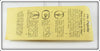 C.C. Roberts Bait Co Yellow The Pupette On Card