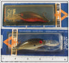 Allen Lures Red Black Scale & Tennessee Shad Crankbait Pair On Cards