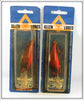 Allen Lures Red & Black Scale Crankbait Pair On Cards