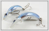 Heddon Nickel Blue Shiner Tiny Tad & Tadpolly Spook Pair