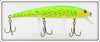 Vintage Bomber Bait Co Chatreuse & Green Coachdog Long A Lure