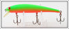 Bomber Bait Co Green Orange Belly Long A