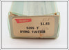 Heddon Yellow & Silver Dying Flutter In Box