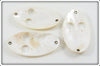 Mother Of Pearl Red Eye Wiggler Blank Lot Of Three