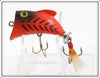 Whopper Stopper / Bayou Boogie Orange Black Ribs Topper ~