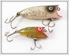 Vintage Heddon Silver Flitter Baby Lucky 13 & Perch Tiny Lucky 13 Pair