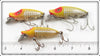 Heddon Yellow Shore River Runt Lot Of Three