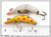 Heddon Yellow Spotted & Silver Flitter Tiny Tad Pair