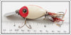 Arbogast Red Head White Hula Diver