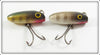 Vintage Paw Paw Perch & Pikie Scale Trout Oreno Lure Pair