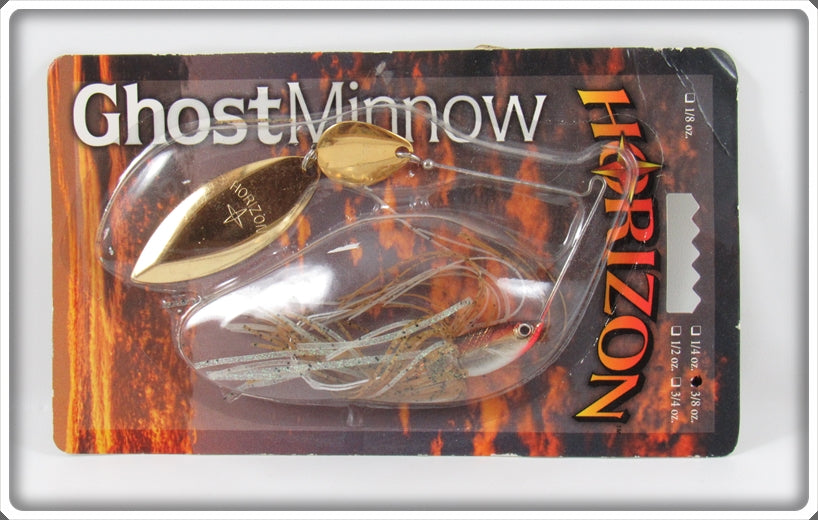 Horizon Lure Co. Golden Shiner Ghost Minnow Lure On Card 