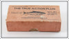 Hanson Fish Lure Co White Shinner True Action Salmon Plug Empty Box