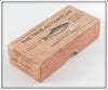 Hanson Fish Lure Co White Shinner True Action Salmon Plug Empty Box