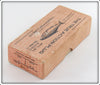 Hanson Fish Lure Co White Shinner True Action Salmon Plug Empty Box