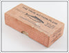 Hanson Fish Lure Co White Shinner True Action Salmon Plug Empty Box