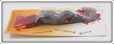Vintage Southern Lure Co. Gray Walking Bass Rat Lure On Card 