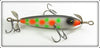 Dan Jitterbug Jones Repainted White With Spots Underwater Minnow