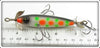 Dan Jitterbug Jones Repainted White With Spots Underwater Minnow