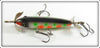 Dan Jitterbug Jones Repainted White With Spots Underwater Minnow