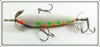 Dan Jitterbug Jones Repainted White With Spots Underwater Minnow