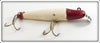 Creek Chub Repainted Red & White Side Screw Pikie Lure