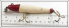 Creek Chub Repainted Red & White Side Screw Pikie