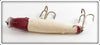 Creek Chub Repainted Red & White Side Screw Pikie