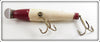 Creek Chub Repainted Red & White Side Screw Pikie