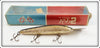 Vintage Bill Norman's Gold Reb 2 Lure In Box
