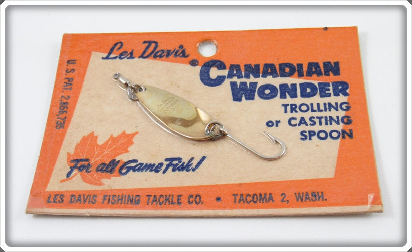 Vintage Les Davis Canadian Wonder Spoon Lot Of Three On Cards For Sale | Lure Lagoon Vintage Les Davis Canadian Wonder Spoon Lot Of Three On Cards For Sale | Lure Lagoon