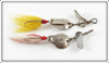 Vintage Al Foss Shimmy Shinner & Shimmy Jr. No. 7 Lure Pair
