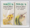 Vintage Mikol's Magnum Willow In Line Spinner Lure Pair In Packages